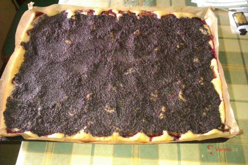 Švestkový kynutý koláč s mákem - fotografie 2