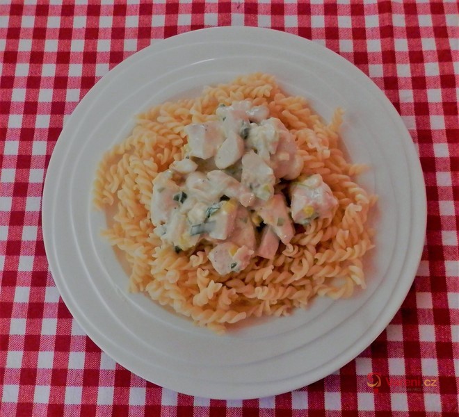 Sýrová omáčka s kuřecím masem - fotografie 2