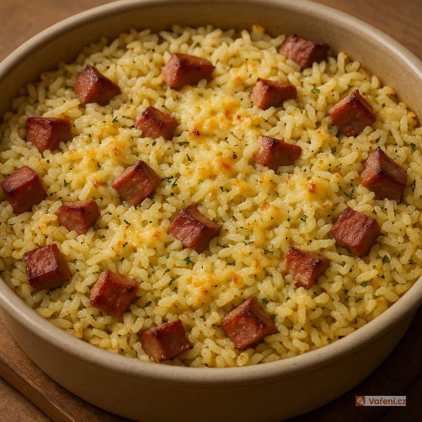 Babiččino rizoto - rýže s uzeným masem