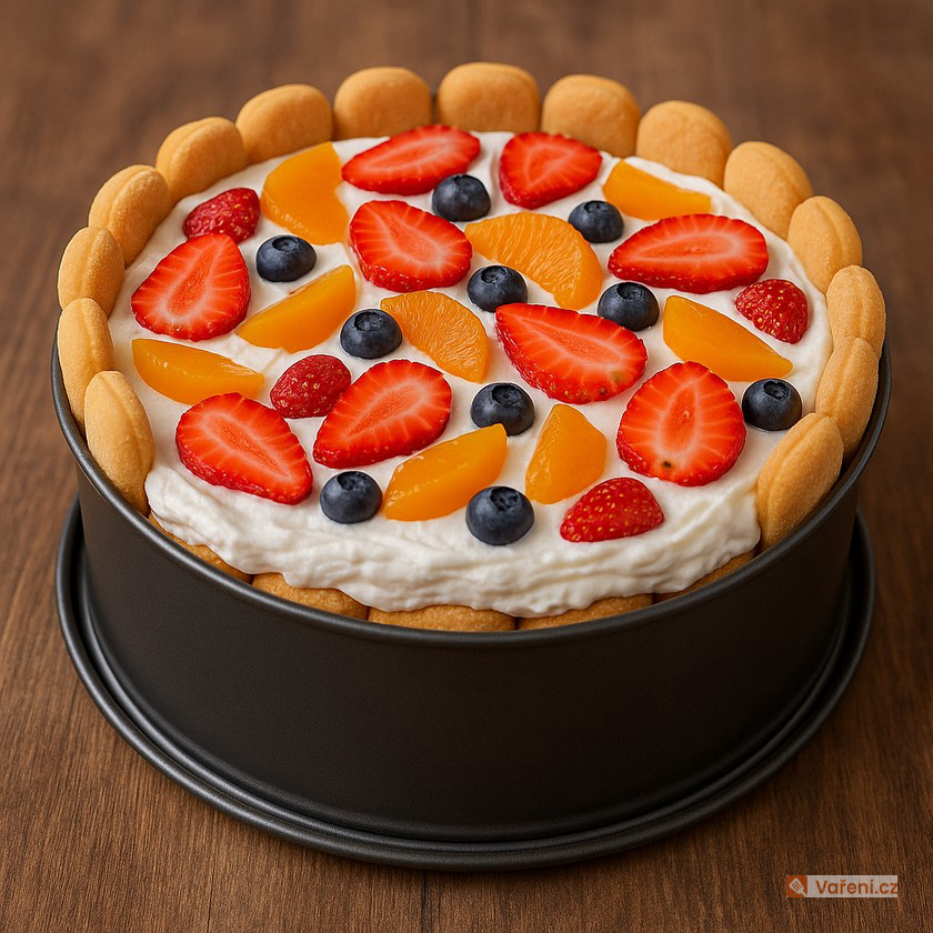 Nepečený smetanový dezert