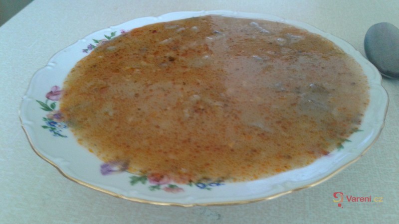 Žampionová polévka s brambory - fotografie 2