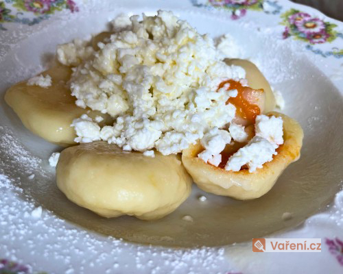 Knedlíky z tvarohu s meruňkami