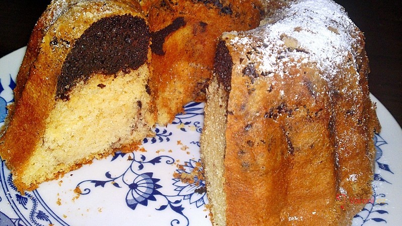 Piškotová mramorovaná bábovka - fotografie 4