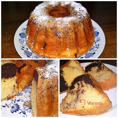 Piškotová mramorovaná bábovka - fotografie 3