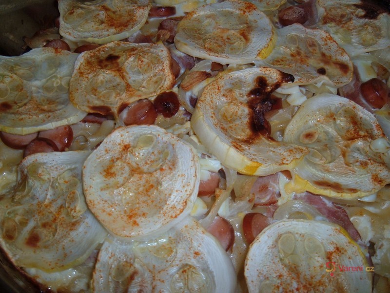 Zapečená cuketa s těstovinami - fotografie 5