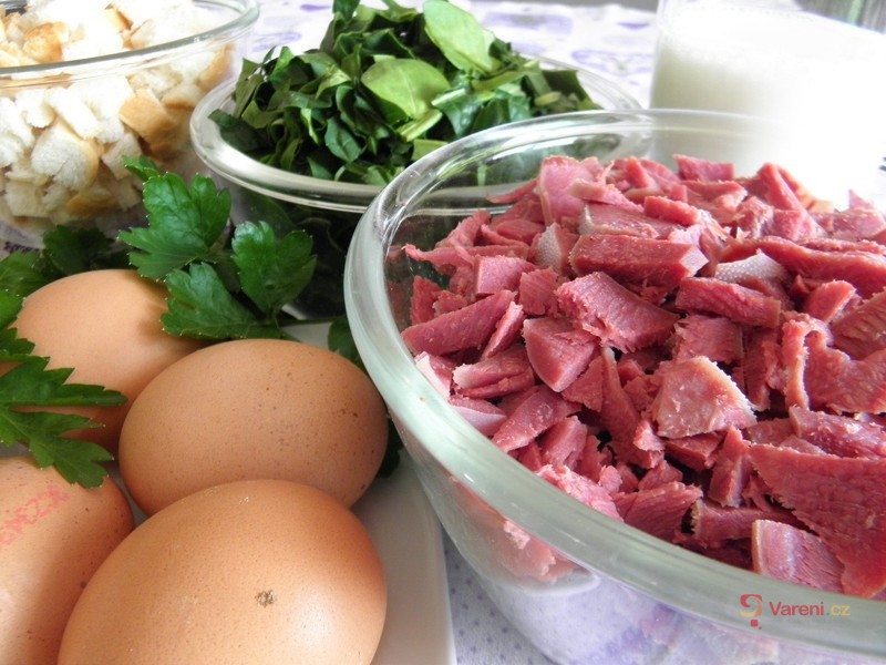 Špenátová nádivka s uzeným jazykem - fotografie 4