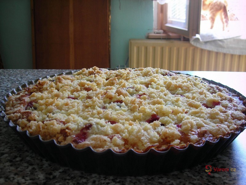 Hrníčkový koláč se švestkami a ořechy - fotografie 2