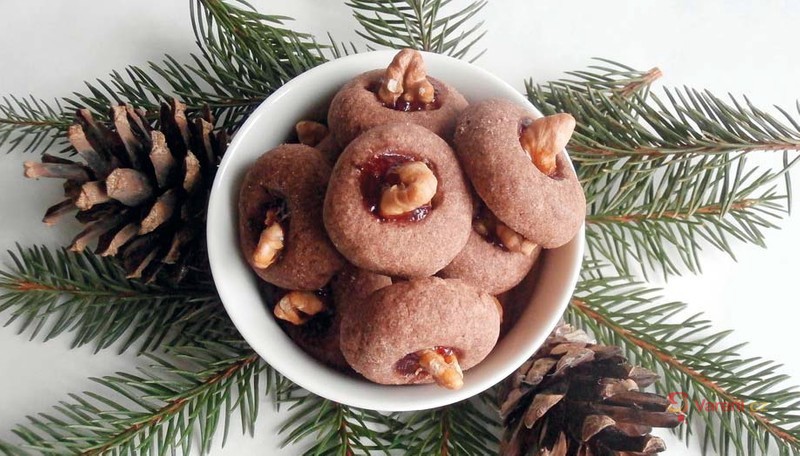 Důlkové koláčky s rybízovou marmeládou - fotografie 2