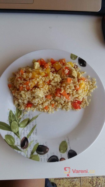 Dietní kuřecí zeleninové rizoto nebo bulguroto - fotografie 2