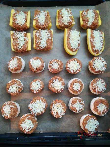 Plněné zapečené žampióny - fotografie 3