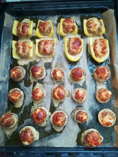Plněné zapečené žampióny - fotografie 2