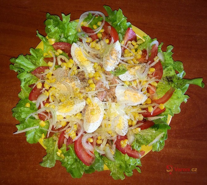 Letní salát s tuňákem - fotografie 2
