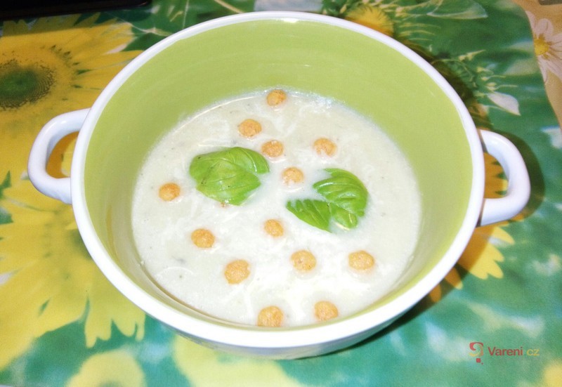 Krémová cuketová polévka s nivou - fotografie 2