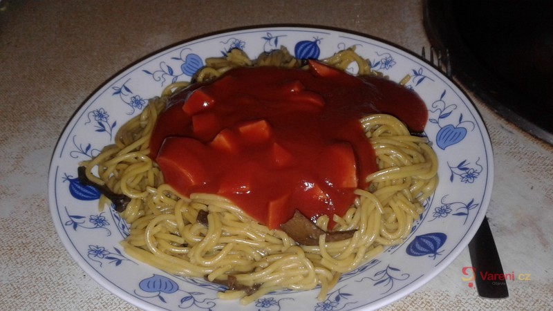 Špagety s kabanosem - fotografie 2
