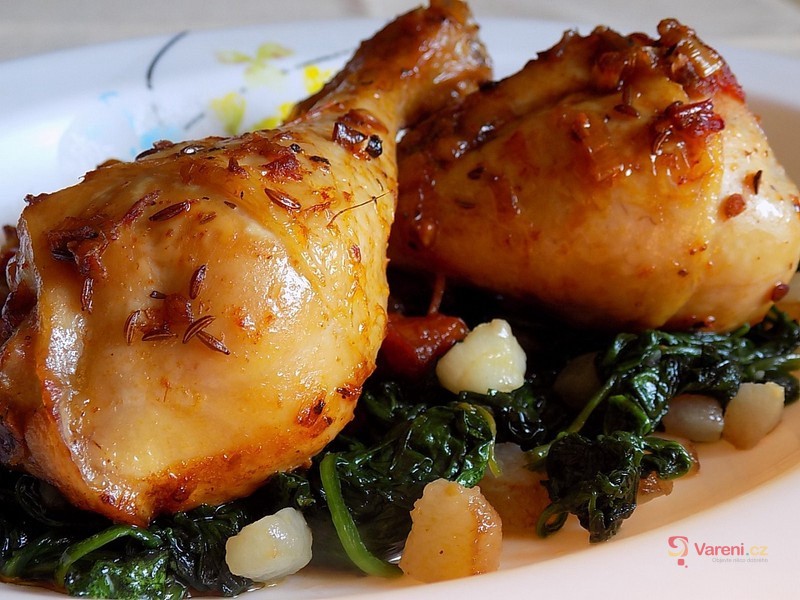 Pečené kuře na černém pivu - fotografie 2