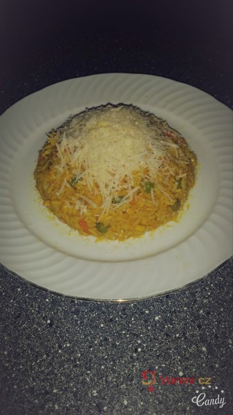 Rychlé zeleninové rizoto s kuřecím masem - fotografie 4