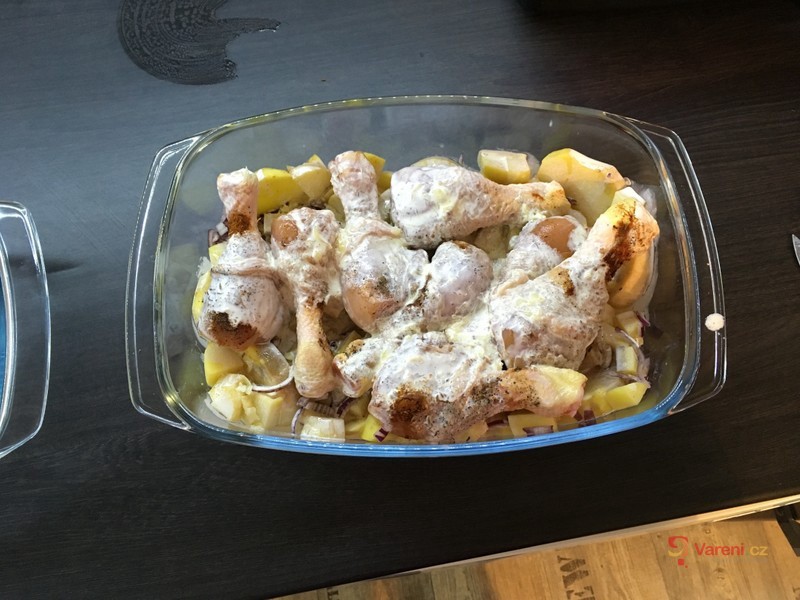 Zapečené kuře na smetaně - fotografie 3