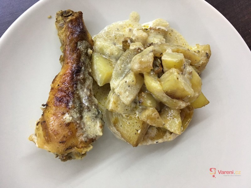 Zapečené kuře na smetaně - fotografie 2