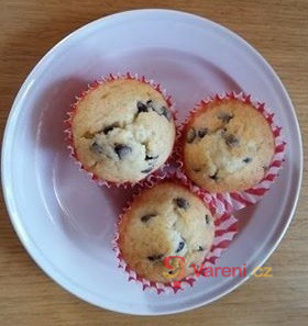 Tvarohové muffiny s čokoládou - fotografie 2