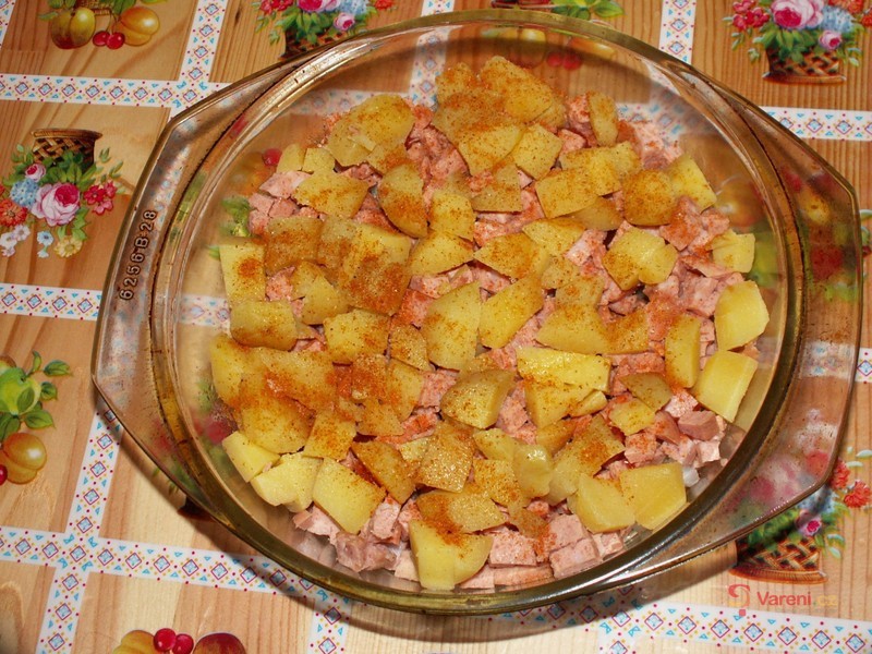 Francouzské brambory s uzeným - fotografie 4