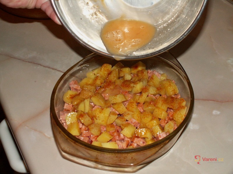 Francouzské brambory s uzeným - fotografie 5