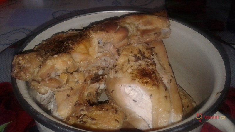 Pečené kuře s nádivkou - fotografie 5