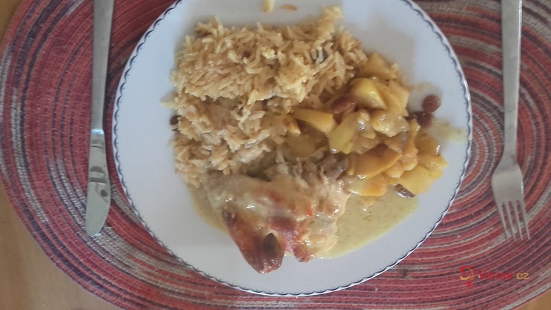 Kuře Singapur s kari rýží - fotografie 2