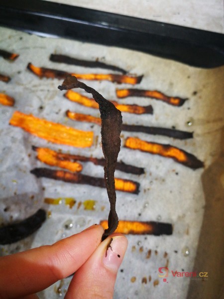 Pečené mrkvové chipsy - fotografie 2