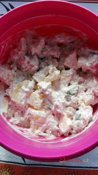 Kuřecí salát s ananasem - fotografie 3