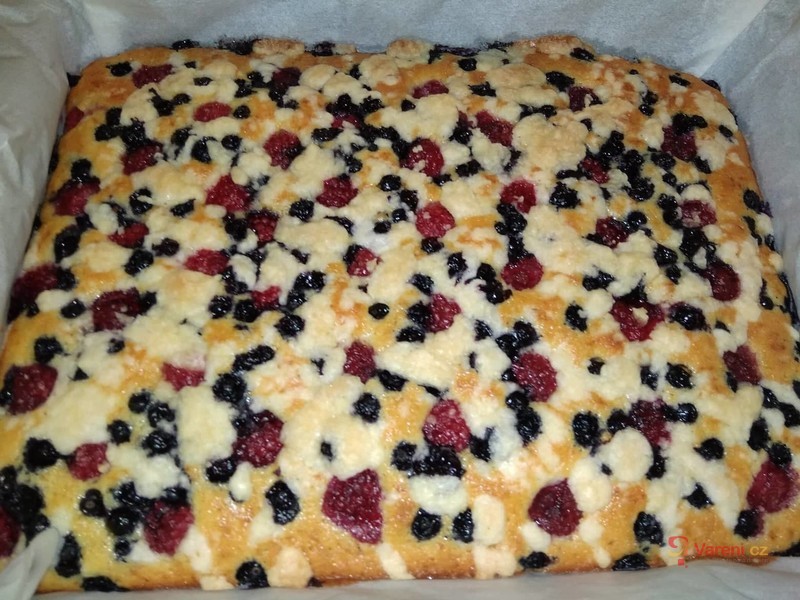 Piškotová buchta s ovocem - fotografie 2