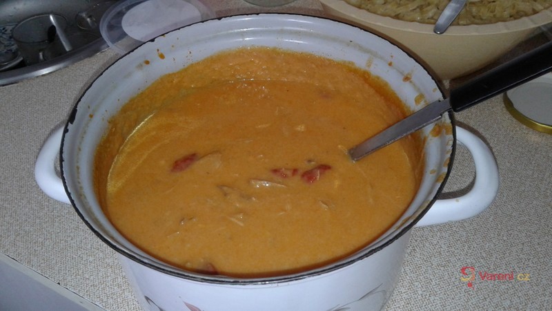 Krůtí maso na smetaně a paprice - fotografie 3