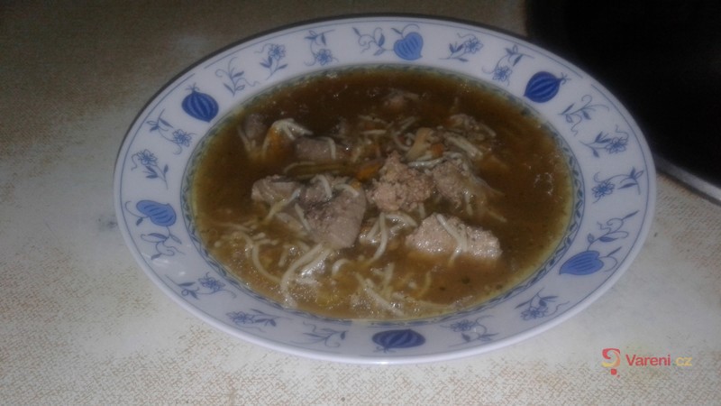 Pravá domácí králičí polévka - fotografie 2