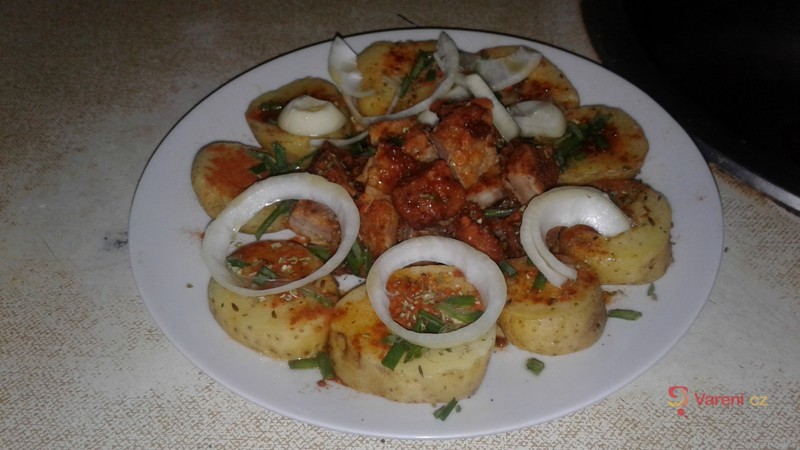 Smažený řízek s česnekem - fotografie 4