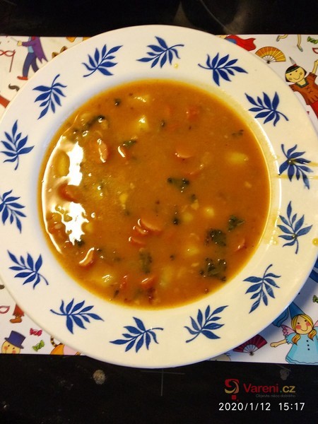 Frankfurtská polévka s párkem - fotografie 2