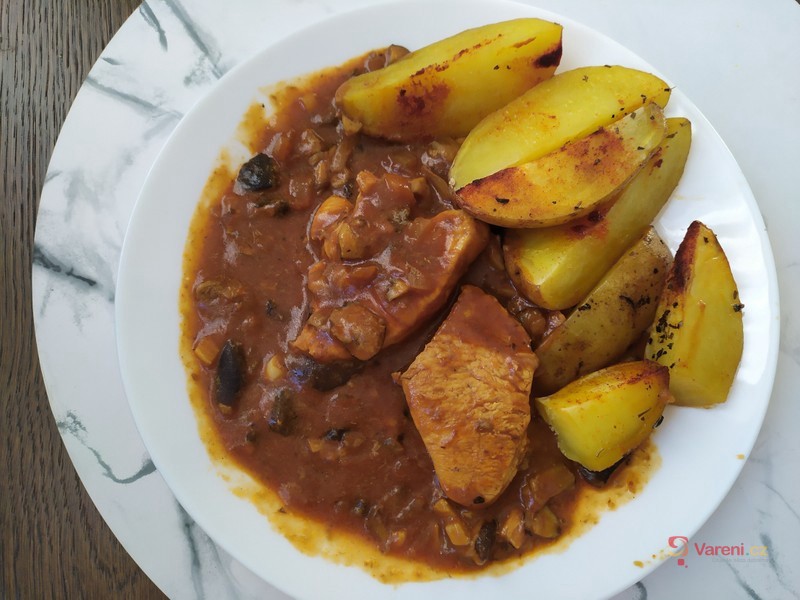 Krůtí prsa s houbami - fotografie 2