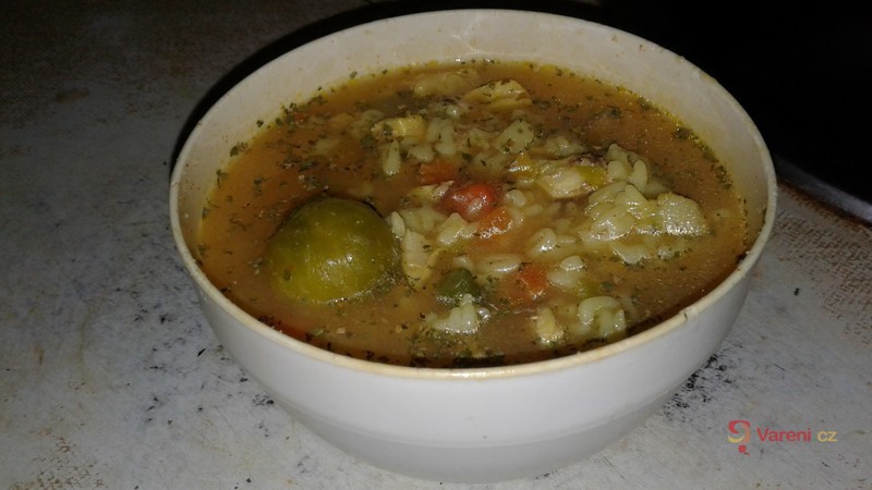 Kuřecí polévka se zeleninou a domácími nočky - fotografie 2