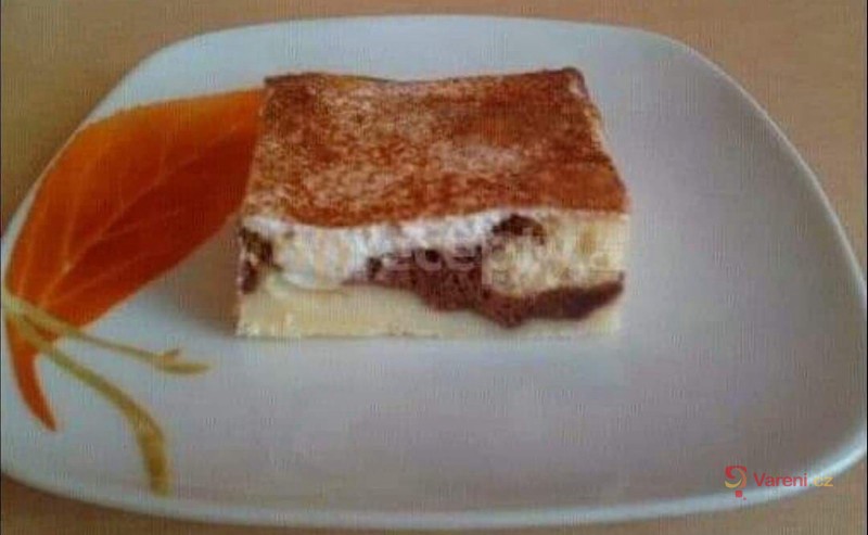 Pudinkový moučník se smetanou - fotografie 2