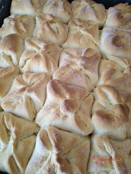 Kynuté buchty s tvarohem - fotografie 3