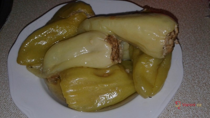 Paprikový lusk plněný kuřecím masem - fotografie 5