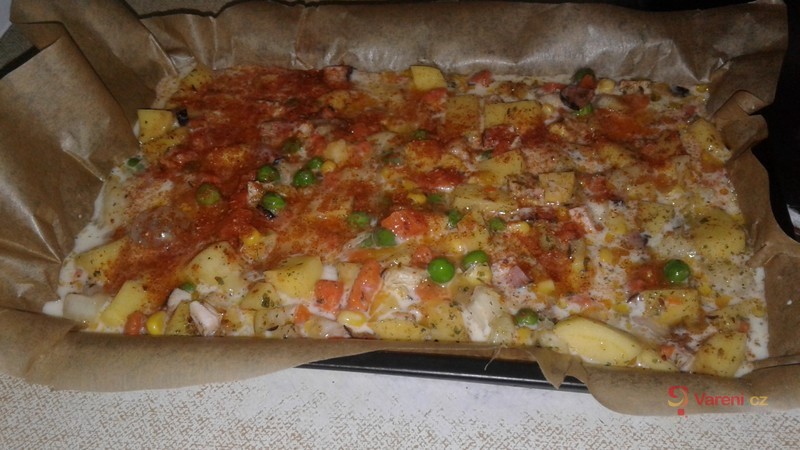 Zapékané brambory s brokolicí a nivou - fotografie 2