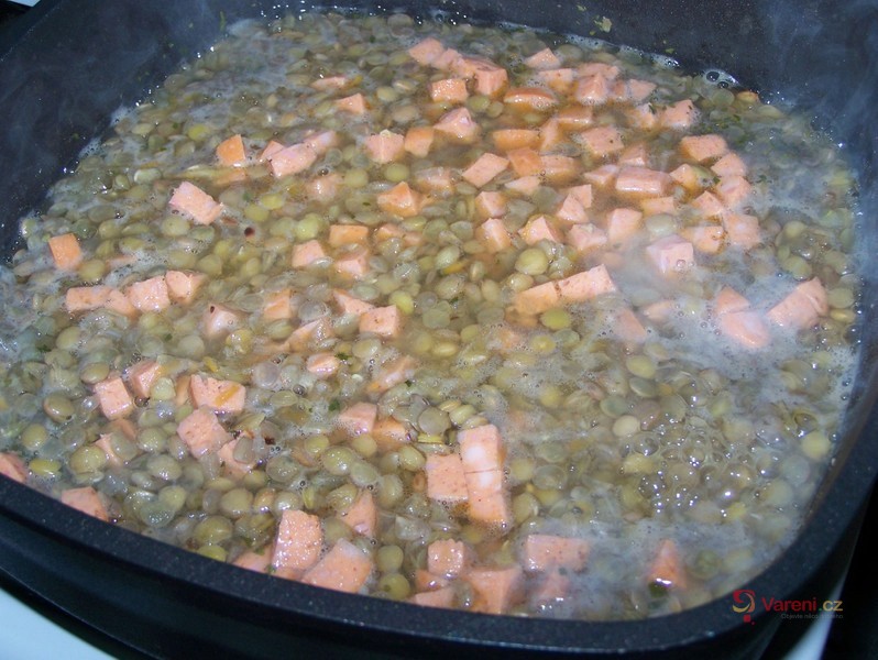 Čočková polévka s uzeninou a bramborovými nočky - fotografie 4