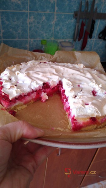 Rybízový koláč se sněhem - fotografie 2