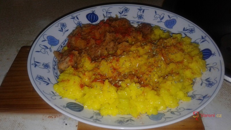 Vepřové kostky dušené na kari  - fotografie 2