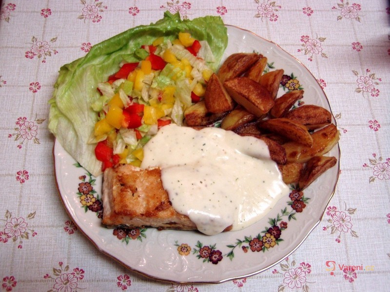 Losos s bylinkovou omáčkou - fotografie 5