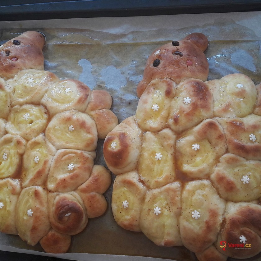 Beránek na plechu s tvarohem a pudinkem - fotografie 2