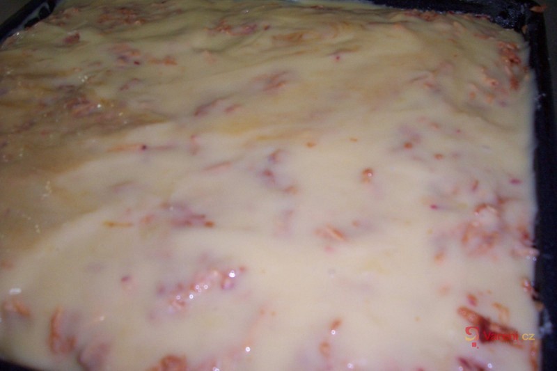 Krémový koláč s jablky - fotografie 2