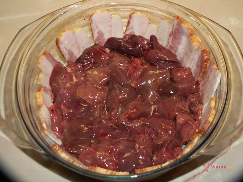 Zapečená drůbeží játra - fotografie 3