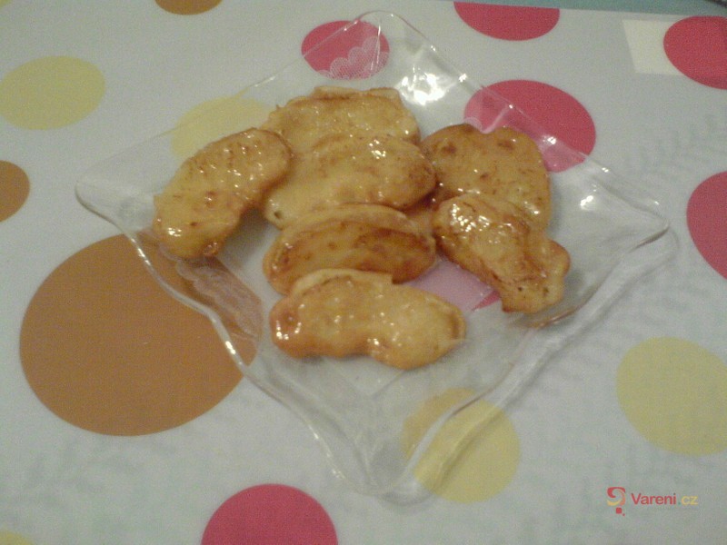 Jablečné plátky v hedvábném županu - fotografie 2