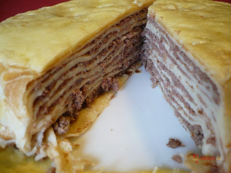 Palačinkový slaný dortík - fotografie 3