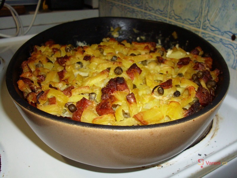 Zapečené šťouchané brambory - fotografie 2